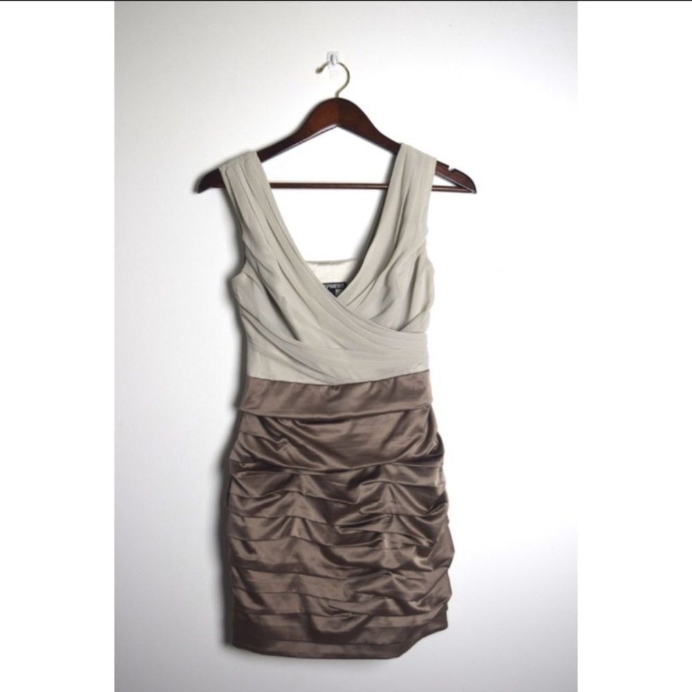 Satin and Chiffon Dress
